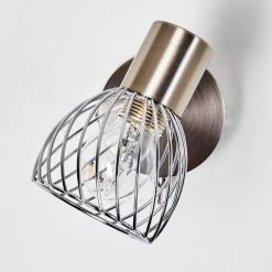 Hofstein Parado Wandleuchte Nickel-Matt, 1-flammig -Wandleuchten Verkaufsgeschäft parado wandleuchte h3095171 do1 17