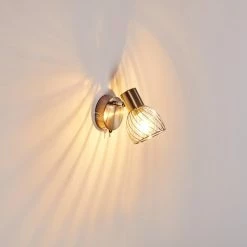 Hofstein Parado Wandleuchte Nickel-Matt, 1-flammig -Wandleuchten Verkaufsgeschäft parado wandleuchte h3095171 do1 4