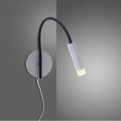 Paul Neuhaus Leuchten Paul Neuhaus PURE-GEMIN Wandleuchte LED Schwarz, Aluminium, 1-flammig -Wandleuchten Verkaufsgeschäft paul neuhaus pure gemin wandleuchte 9012 95 5