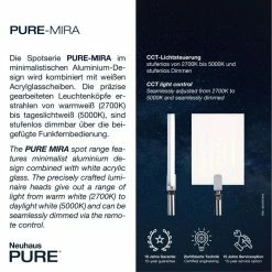 Paul Neuhaus Leuchten Paul Neuhaus PURE-MIRA Wandleuchte LED Schwarz, 2-flammig, Fernbedienung -Wandleuchten Verkaufsgeschäft paul neuhaus pure mira wandleuchte 9353 18 4