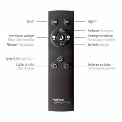 Paul Neuhaus Leuchten Paul Neuhaus PURE-MIRA Wandleuchte LED Schwarz, 2-flammig, Fernbedienung -Wandleuchten Verkaufsgeschäft paul neuhaus pure mira wandleuchte 9353 18 5