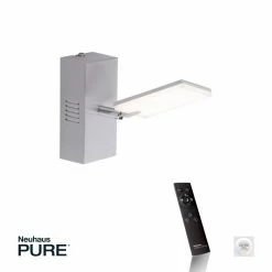 Paul Neuhaus Leuchten Paul Neuhaus PURE-MIRA Wandleuchte LED Aluminium, 1-flammig, Fernbedienung -Wandleuchten Verkaufsgeschäft paul neuhaus pure mira wandleuchte 9353 95 3