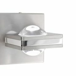 Paul Neuhaus Q-Serie Paul Neuhaus Q-Fisheye Wandleuchte LED Edelstahl, 2-flammig, Fernbedienung, Farbwechsler -Wandleuchten Verkaufsgeschäft paul neuhaus q fisheye wandleuchte 9115 55 11