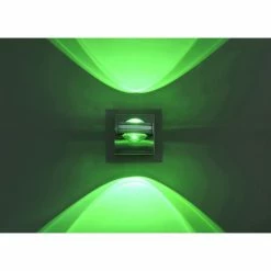 Paul Neuhaus Q-Serie Paul Neuhaus Q-Fisheye Wandleuchte LED Edelstahl, 2-flammig, Fernbedienung, Farbwechsler -Wandleuchten Verkaufsgeschäft paul neuhaus q fisheye wandleuchte 9115 55 4