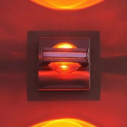 Paul Neuhaus Q-Serie Paul Neuhaus Q-Fisheye Wandleuchte LED Edelstahl, 2-flammig, Fernbedienung, Farbwechsler -Wandleuchten Verkaufsgeschäft paul neuhaus q fisheye wandleuchte 9115 55 5