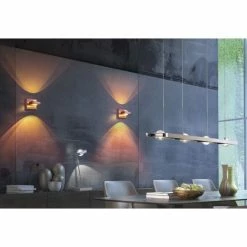 Paul Neuhaus Q-Serie Paul Neuhaus Q-Fisheye Wandleuchte LED Edelstahl, 2-flammig, Fernbedienung, Farbwechsler -Wandleuchten Verkaufsgeschäft paul neuhaus q fisheye wandleuchte 9115 55 9