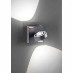 Paul Neuhaus Q-Serie Paul Neuhaus Q-MIA Wandleuchte LED Anthrazit, 2-flammig, Fernbedienung -Wandleuchten Verkaufsgeschäft paul neuhaus q mia wandleuchte 9185 13 6