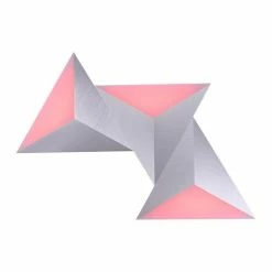 Paul Neuhaus Q-Serie Paul Neuhaus Q-TETRA MASTER Wandleuchte LED Nickel-Matt, 1-flammig, Fernbedienung, Farbwechsler -Wandleuchten Verkaufsgeschäft paul neuhaus q tetra master wandleuchte 6831 95 16