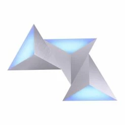 Paul Neuhaus Q-Serie Paul Neuhaus Q-TETRA MASTER Wandleuchte LED Nickel-Matt, 1-flammig, Fernbedienung, Farbwechsler -Wandleuchten Verkaufsgeschäft paul neuhaus q tetra master wandleuchte 6831 95 20