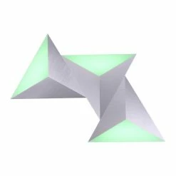 Paul Neuhaus Q-Serie Paul Neuhaus Q-TETRA SATELLIT Wandleuchte LED Nickel-Matt, 1-flammig, Fernbedienung -Wandleuchten Verkaufsgeschäft paul neuhaus q tetra satellit wandleuchte 6832 95 11