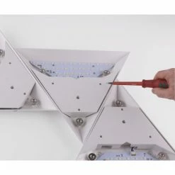 Paul Neuhaus Q-Serie Paul Neuhaus Q-TETRA SATELLIT Wandleuchte LED Nickel-Matt, 1-flammig, Fernbedienung -Wandleuchten Verkaufsgeschäft paul neuhaus q tetra satellit wandleuchte 6832 95 15