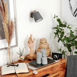 Hofstein Peralonso Wandleuchte Nickel-Matt, 1-flammig -Wandleuchten Verkaufsgeschäft peralonso wandleuchte h3579589 11