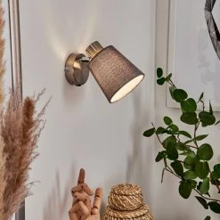 Hofstein Peralonso Wandleuchte Nickel-Matt, 1-flammig -Wandleuchten Verkaufsgeschäft peralonso wandleuchte h3579589 6