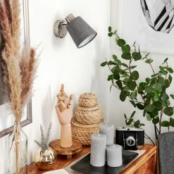 Hofstein Peralonso Wandleuchte Nickel-Matt, 1-flammig -Wandleuchten Verkaufsgeschäft peralonso wandleuchte h3579589 9