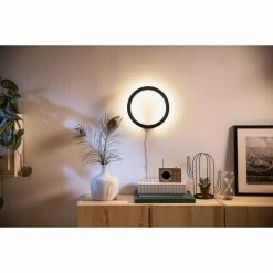 Philips Leuchten Philips Hue Ambiance White & Color Sana Wandleuchte LED Schwarz, 1-flammig, Farbwechsler -Wandleuchten Verkaufsgeschäft philips hue ambiance white color sana wandleuchte 8718696174531 2