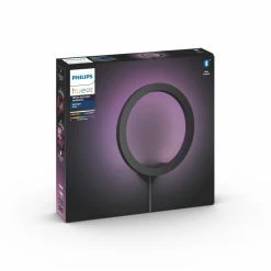 Philips Leuchten Philips Hue Ambiance White & Color Sana Wandleuchte LED Schwarz, 1-flammig, Farbwechsler -Wandleuchten Verkaufsgeschäft philips hue ambiance white color sana wandleuchte 8718696174531 9