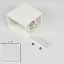 Hofstein Piceno Wandleuchte Wei&szlig;, mit handels&uuml;blichen Farben bemalbar, 1-flammig -Wandleuchten Verkaufsgeschäft piceno wandleuchte h3600894 4