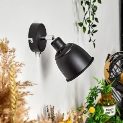 Hofstein Pistrino Wandleuchte Chrom, Schwarz, 1-flammig -Wandleuchten Verkaufsgeschäft pistrino wandleuchte h3017852 11