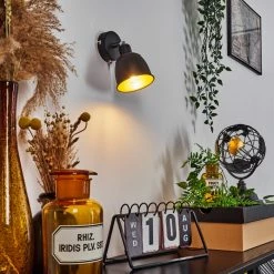 Hofstein Pistrino Wandleuchte Chrom, Schwarz, 1-flammig -Wandleuchten Verkaufsgeschäft pistrino wandleuchte h3017852 6