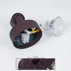 Hofstein Planes Wandleuchte LED Rostfarben, 1-flammig -Wandleuchten Verkaufsgeschäft planes wandleuchte h3383681 4