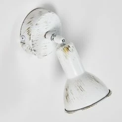 Hofstein Polmak Wandspot Wei&szlig;, Gold, 1-flammig -Wandleuchten Verkaufsgeschäft polmak wandspot h3092323 do1 13