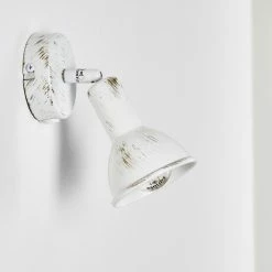 Hofstein Polmak Wandspot Wei&szlig;, Gold, 1-flammig -Wandleuchten Verkaufsgeschäft polmak wandspot h3092323 do1 5