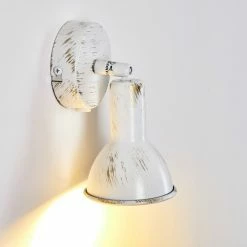 Hofstein Polmak Wandspot Wei&szlig;, Gold, 1-flammig -Wandleuchten Verkaufsgeschäft polmak wandspot h3092323 do1 9