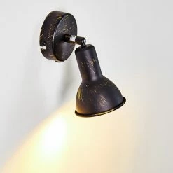 Hofstein Polmak Wandspot Schwarz-Gold, 1-flammig -Wandleuchten Verkaufsgeschäft polmak wandspot h3092347 do1 12