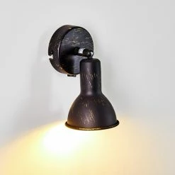 Hofstein Polmak Wandspot Schwarz-Gold, 1-flammig -Wandleuchten Verkaufsgeschäft polmak wandspot h3092347 do1 9