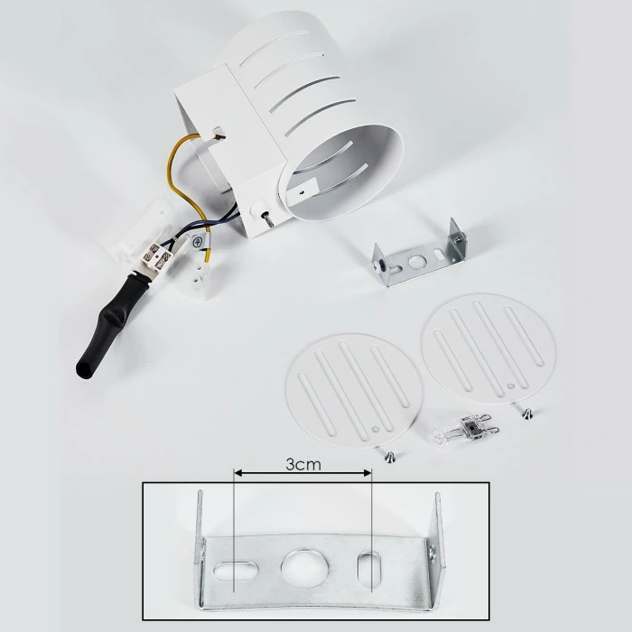 Hofstein Ponte Wandleuchte Weiß, 1-flammig 5 Hofstein Ponte Wandleuchte Weiß, 1-flammig – Bild 5