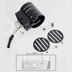 Hofstein Ponte Wandleuchte Schwarz, 1-flammig -Wandleuchten Verkaufsgeschäft ponte wandleuchte h3398784 4