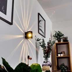 Hofstein Ponte Wandleuchte Schwarz, 1-flammig -Wandleuchten Verkaufsgeschäft ponte wandleuchte h3398784 6