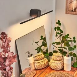 Hofstein Puharila Spiegelleuchte LED Schwarz, 1-flammig -Wandleuchten Verkaufsgeschäft puharila spiegelleuchte h3653685 6