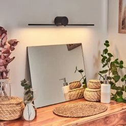 Hofstein Puharila Spiegelleuchte LED Schwarz, 1-flammig -Wandleuchten Verkaufsgeschäft puharila spiegelleuchte h3653685 8