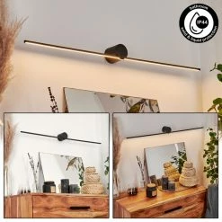 Hofstein Puharila Wandleuchte LED Schwarz, 1-flammig