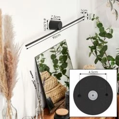 Hofstein Puharila Wandleuchte LED Schwarz, 1-flammig -Wandleuchten Verkaufsgeschäft puharila wandleuchte h3580332 3