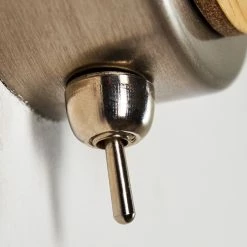 Hofstein Pulau Wandleuchte Nickel-Matt, Holz hell, 1-flammig -Wandleuchten Verkaufsgeschäft pulau wandleuchte h3095096 do1 14