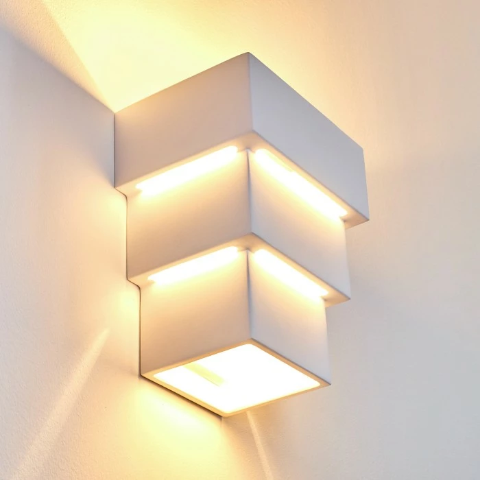 Hofstein Putina Wandleuchte Weiß, 1-flammig 3 Hofstein Putina Wandleuchte Weiß, 1-flammig – Bild 3