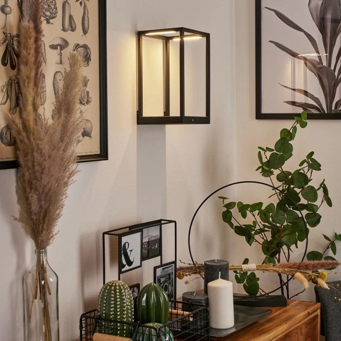 Hofstein Ranquille Wandleuchte LED Schwarz, Weiß, 2-flammig 12 Hofstein Ranquille Wandleuchte LED Schwarz, Weiß, 2-flammig – Bild 12