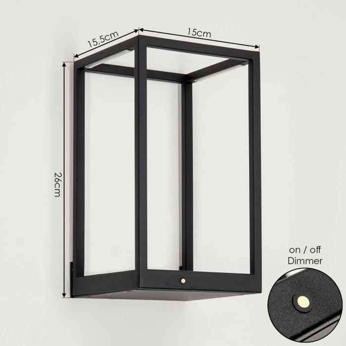 Hofstein Ranquille Wandleuchte LED Schwarz, Weiß, 2-flammig 4 Hofstein Ranquille Wandleuchte LED Schwarz, Weiß, 2-flammig – Bild 4