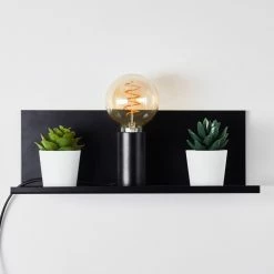 Hofstein Reftele Wandleuchte Schwarz, 1-flammig -Wandleuchten Verkaufsgeschäft reftele wandleuchte h3363201 3