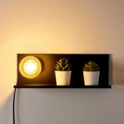 Hofstein Reftele Wandleuchte Schwarz, 1-flammig -Wandleuchten Verkaufsgeschäft reftele wandleuchte h3363201 4