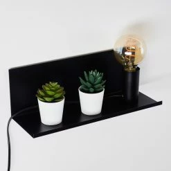 Hofstein Reftele Wandleuchte Schwarz, 1-flammig -Wandleuchten Verkaufsgeschäft reftele wandleuchte h3363201 8