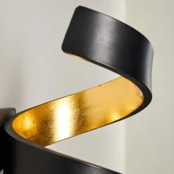 Hofstein Rezat Wandleuchte LED Schwarz-Gold, 1-flammig 29 Hofstein Rezat Wandleuchte LED Schwarz-Gold, 1-flammig -Wandleuchten Verkaufsgeschäft rezat wandleuchte h3307236 10