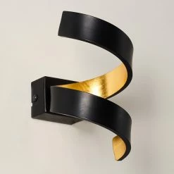 Hofstein Rezat Wandleuchte LED Schwarz-Gold, 1-flammig 34 Hofstein Rezat Wandleuchte LED Schwarz-Gold, 1-flammig -Wandleuchten Verkaufsgeschäft rezat wandleuchte h3307236 15