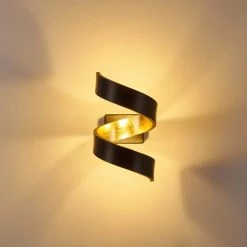 Hofstein Rezat Wandleuchte LED Schwarz-Gold, 1-flammig 36 Hofstein Rezat Wandleuchte LED Schwarz-Gold, 1-flammig -Wandleuchten Verkaufsgeschäft rezat wandleuchte h3307236 17