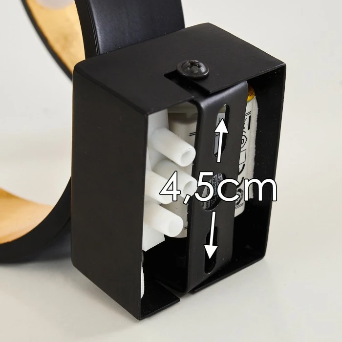 Hofstein Rezat Wandleuchte LED Schwarz-Gold, 1-flammig 19 Hofstein Rezat Wandleuchte LED Schwarz-Gold, 1-flammig – Bild 19