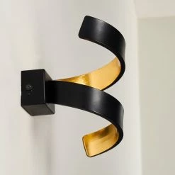 Hofstein Rezat Wandleuchte LED Schwarz-Gold, 1-flammig 26 Hofstein Rezat Wandleuchte LED Schwarz-Gold, 1-flammig -Wandleuchten Verkaufsgeschäft rezat wandleuchte h3307236 7