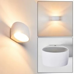 Hofstein Rho Wandleuchte Weiß, 1-flammig