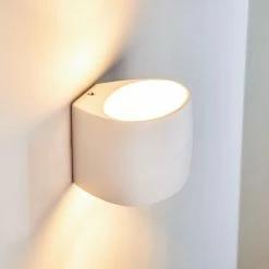 Hofstein Rho Wandleuchte Weiß, 1-flammig -Wandleuchten Verkaufsgeschäft rho wandleuchte h169446 do4 3